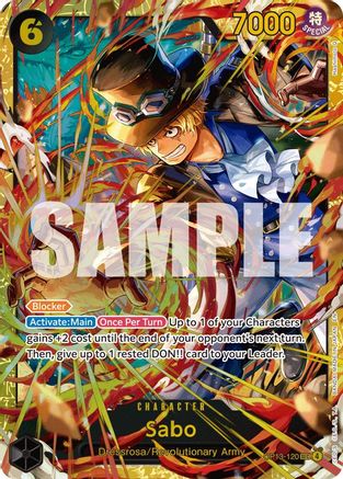 Sabo (120) (OP13-120) - Carrying On His Will Foil – Grove 44