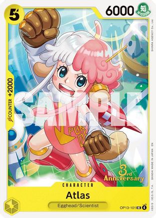 Atlas (OP13-101) - Carrying On His Will: 3rd Anniversary Tournament Cards