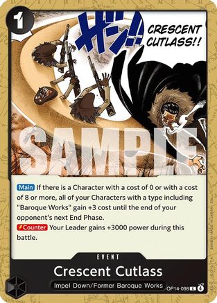 Crescent Cutlass (OP14-098) - The Azure Sea's Seven